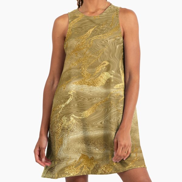 slim fit dress slacks STRAPLESS GOLD DRESS Gold / 46