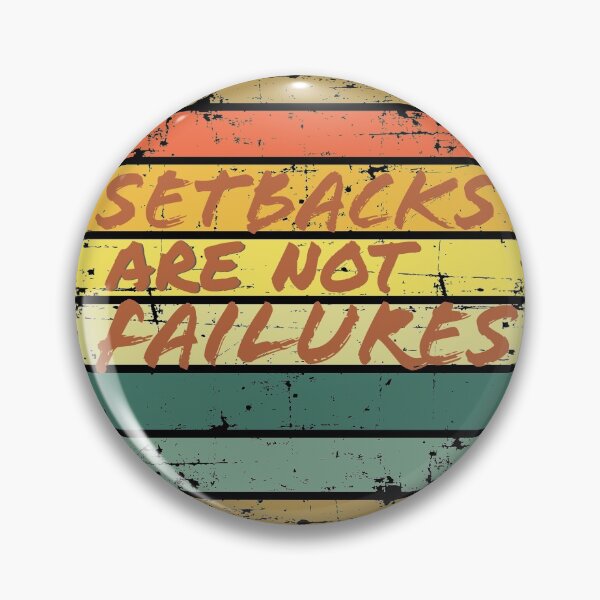 Item preview, Setbacks Are Not Failures. Retro Sunset designed and sold by Hilomind.