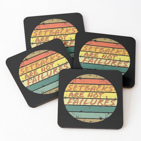 Item preview, Setbacks Are Not Failures. Retro Sunset designed and sold by Hilomind.