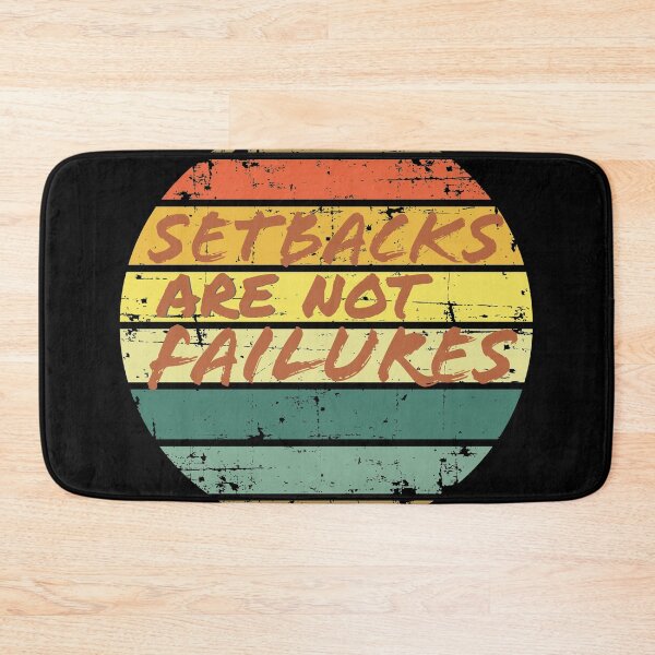 Item preview, Setbacks Are Not Failures. Retro Sunset designed and sold by Hilomind.