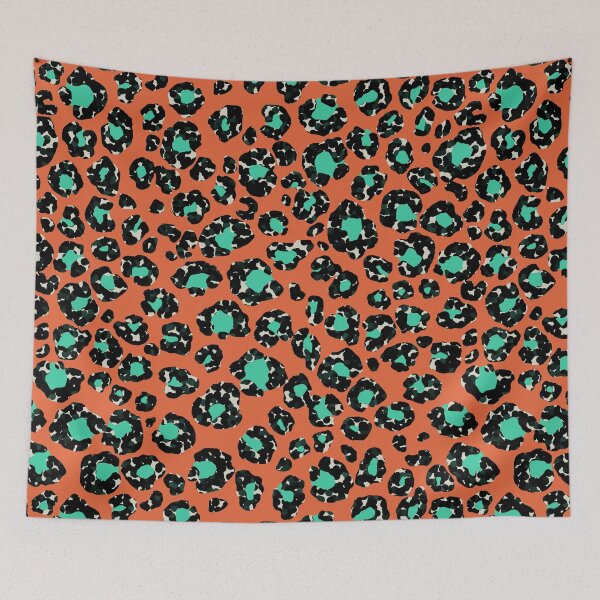 Item preview, Orange Cute Leopard Spot Animal Skin Print designed and sold by mythandframe.