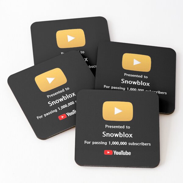 Item preview, ONLY For "Snowblox" Youtube Gold Play Button designed and sold by Ricky612b.
