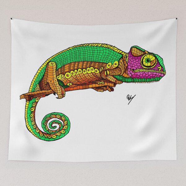Item preview, Chameleon Reptile colorful cheerful author designed and sold by AriArt78.