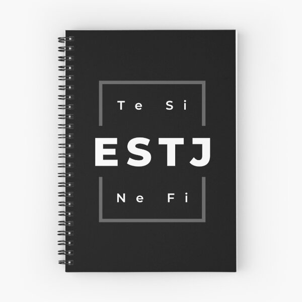 Item preview, Minimalistic ESTJ Functions (White & Black) designed and sold by lamweixing.