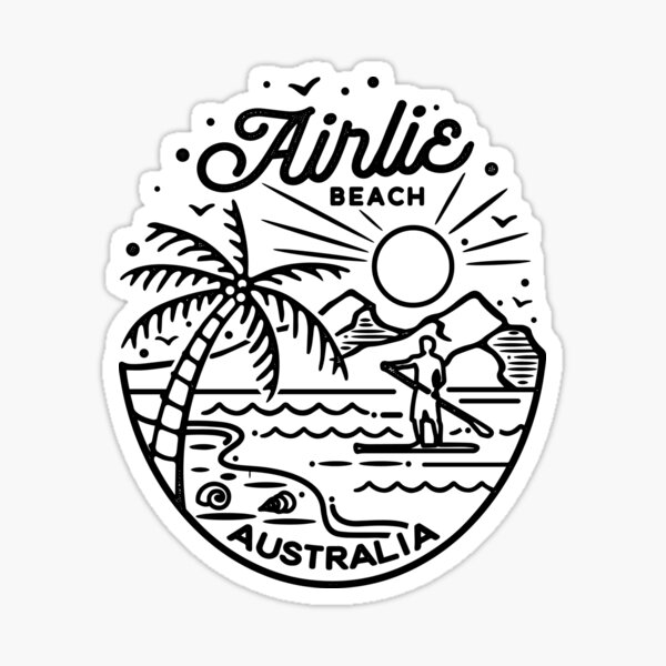 Airlie Beach - SUP Sticker