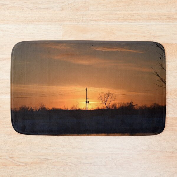 Item preview, Sunset with an airplane crossing designed and sold by PennyDesignsArt.