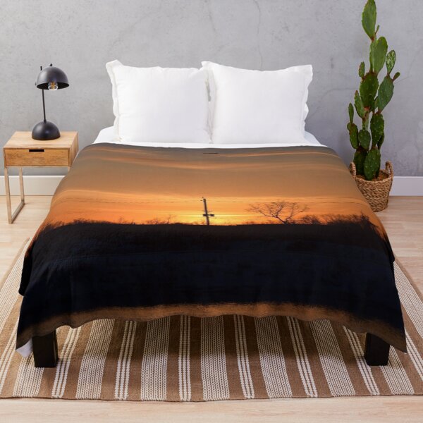 Item preview, Sunset with an airplane crossing designed and sold by PennyDesignsArt.