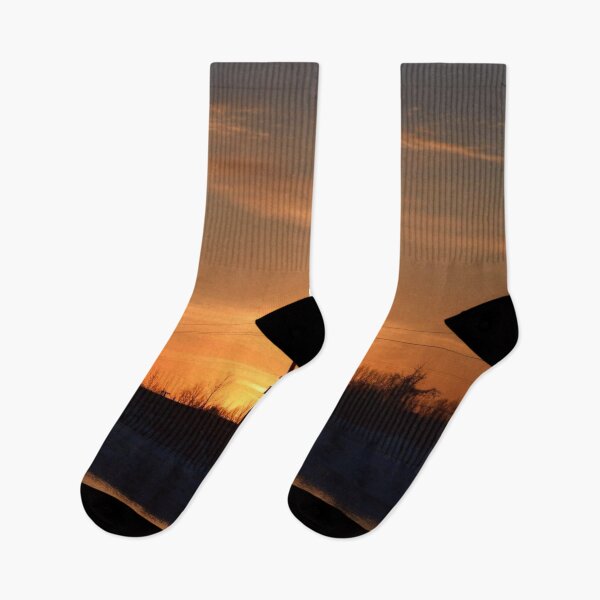 Item preview, Sunset with an airplane crossing designed and sold by PennyDesignsArt.