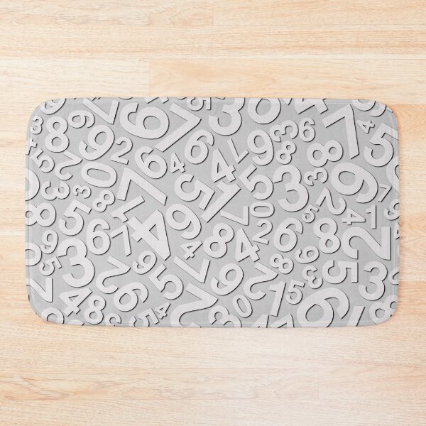 Item preview, Seamless background with white number numbers on gray designed and sold by mashmosh.