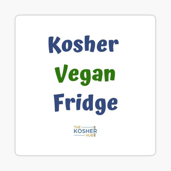 Item preview, Kosher Vegan Fridge Sticker or Magnet designed and sold by thekosherhub.