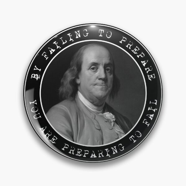Artikelvorschau, Ben Franklin - Benjamin Franklin - Zitat - Kreise entworfen und verkauft von IfDesignGroup.