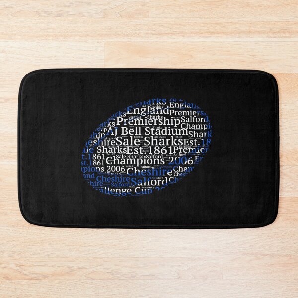 Item preview, Sale English Rugby Union Gift Sharks Fan Word Art Ball designed and sold by ScrumAllYeFaith.