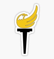 Libertarian Capitalism Torch Freedom Sticker