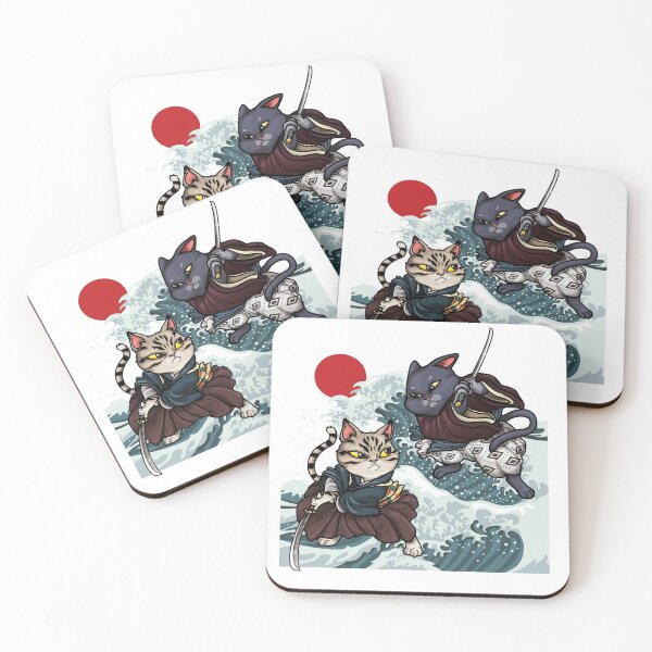 Item preview, Japanese Samurai Cats designed and sold by OnlyPrint20.