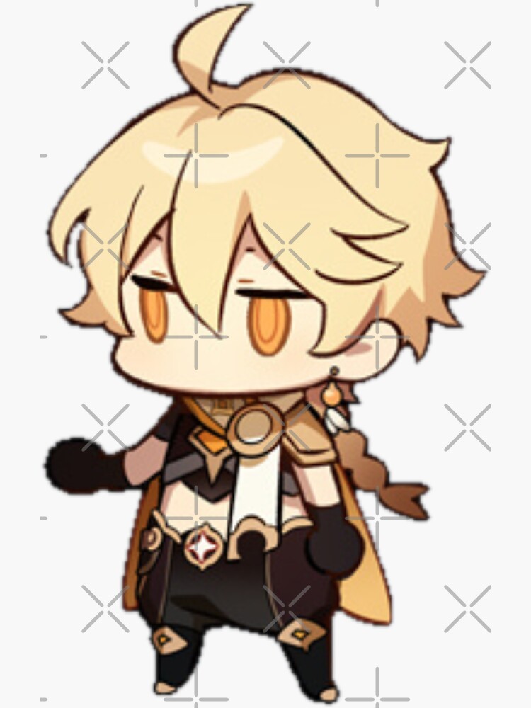 Aether Genshin Impact Chibi Sticker For Sale By Milkqtea Redbubble 9677