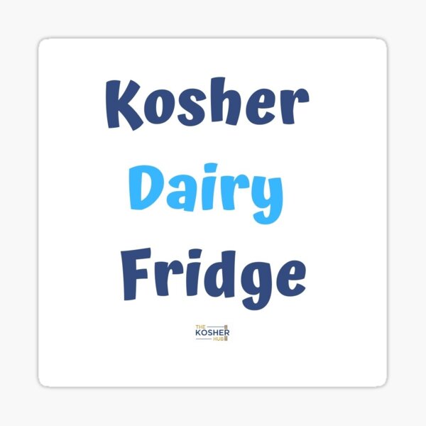 Item preview, Kosher Dairy Fridge Magnet or Sticker  designed and sold by thekosherhub.