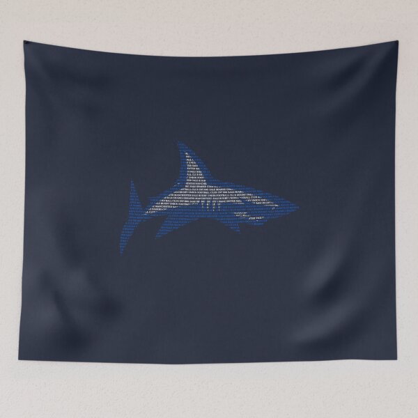Item preview, Sale English Rugby Union Gift Sharks Fan Word Art Logo designed and sold by ScrumAllYeFaith.