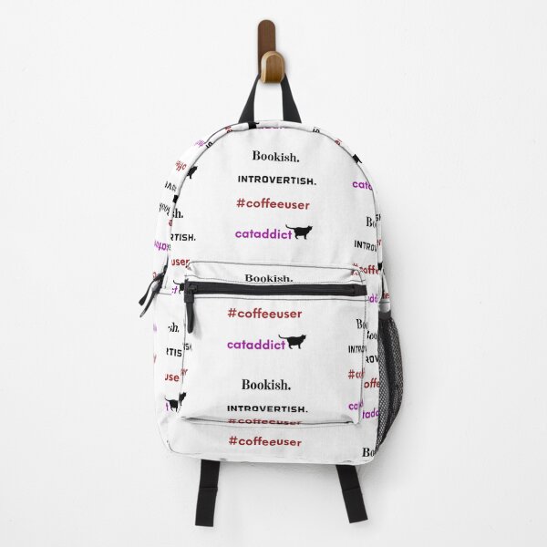 Item preview, Bookish, Introvertish, Coffeeuser, Cat addictive designed and sold by Schka.