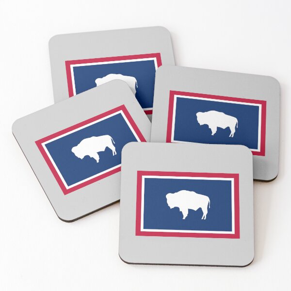 Item preview, The Wyoming Bison (Adapted State Flag of Wyoming) designed and sold by franklinprintco.