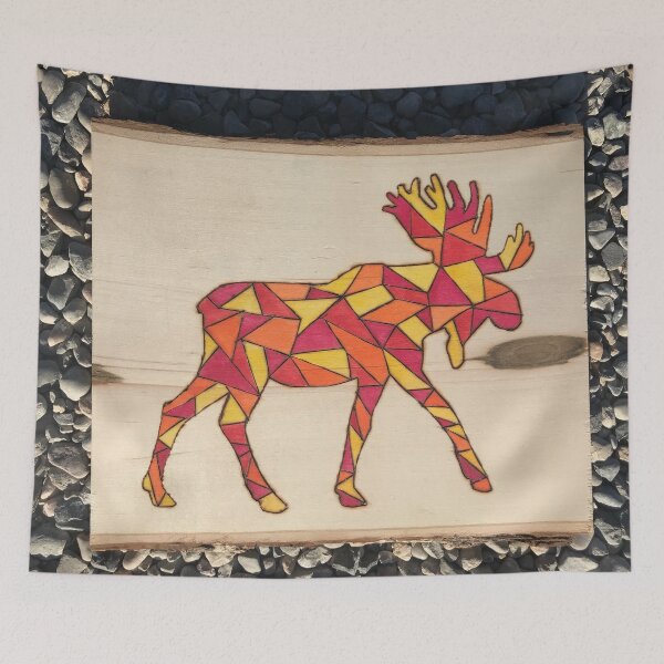 Item preview, Geometric Moose designed and sold by countrypines.