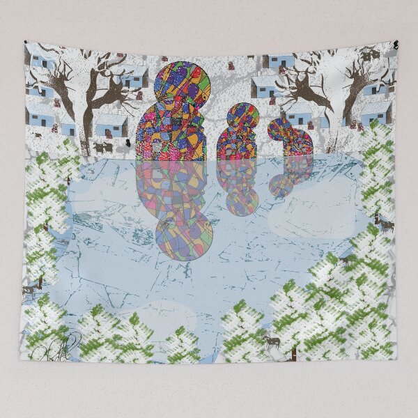 Item preview, abstract art work on a cold winter day designed and sold by Delqabel.