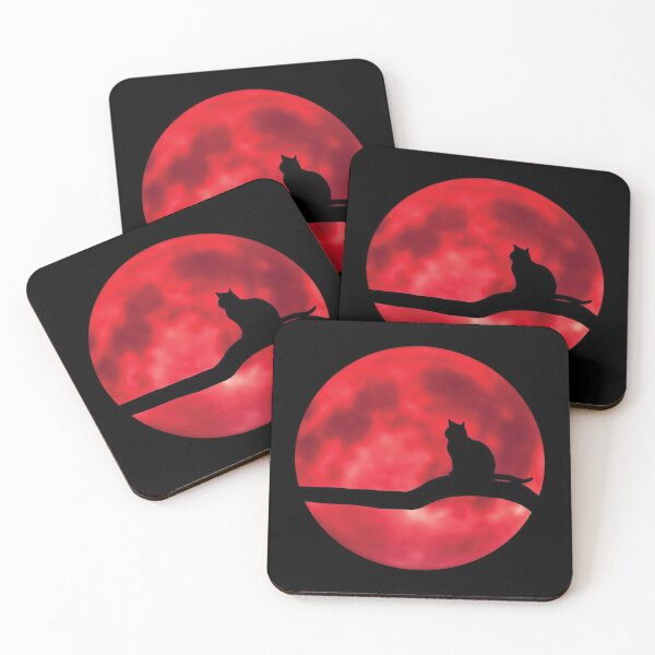 Item preview, Red moon cat designed and sold by Fantiful.