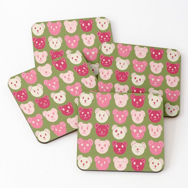 Item preview, Cute pink bears doodle designed and sold by Blue-Paint.