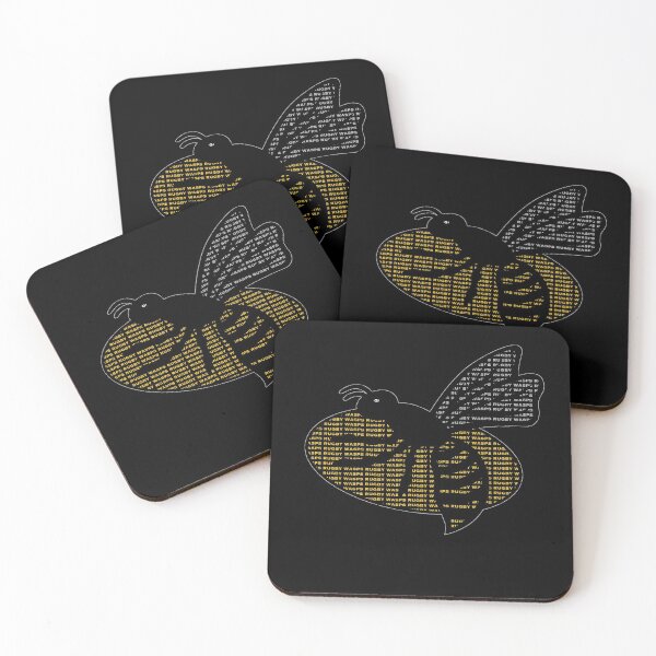 Item preview, Wasps English Rugby Union Gift Waspies Fan Word Art Logo designed and sold by ScrumAllYeFaith.