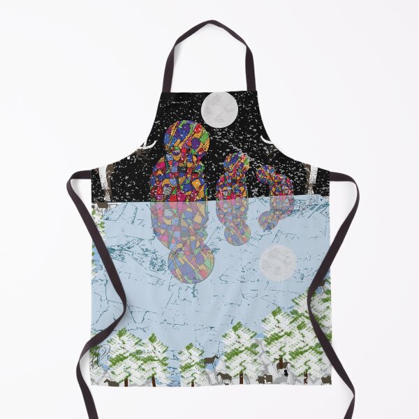 Item preview, abstract artwork on a cold winter night designed and sold by Delqabel.