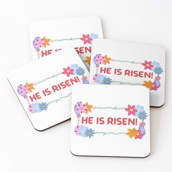 Item preview, He Is Risen! Christian Easter with Flowers designed and sold by ittybittyowl.