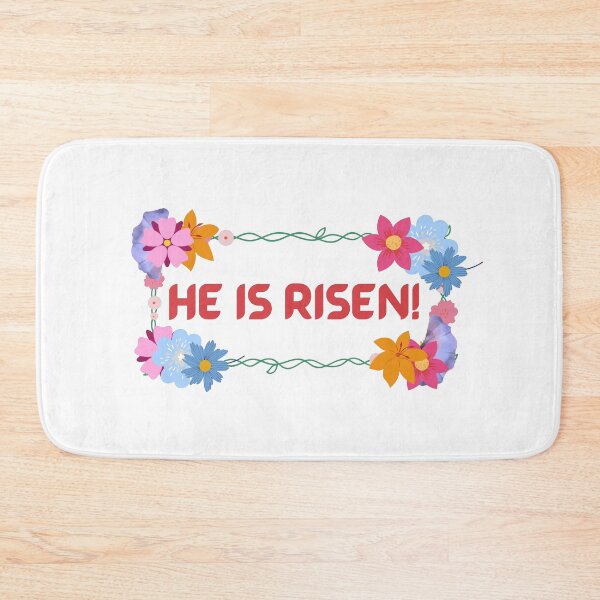 Item preview, He Is Risen! Christian Easter with Flowers designed and sold by ittybittyowl.