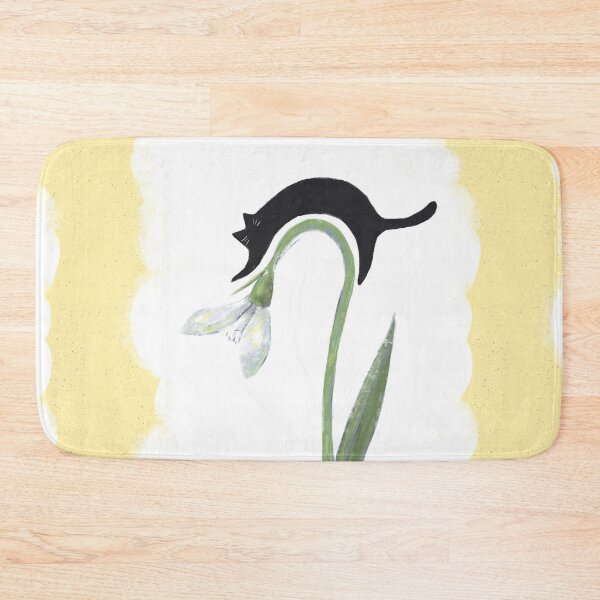 Item preview, Spring cat and snowdrop - pisica si ghiocel de Primavara designed and sold by veromarstars.