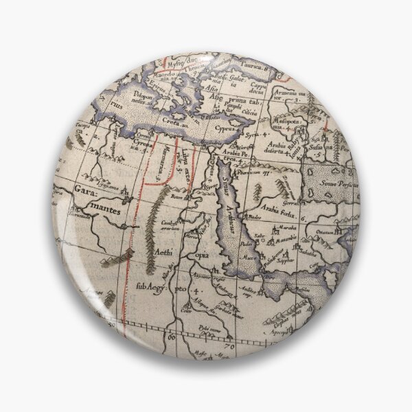 Item preview, Hand-colored map of the world, 17th Century designed and sold by ganje.