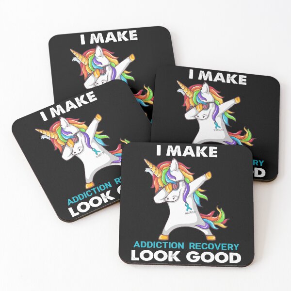 Item preview, I Make Addiction Recovery Look Good Cute Unicorn Dabbing Addiction Recovery Warrior designed and sold by heppenp.