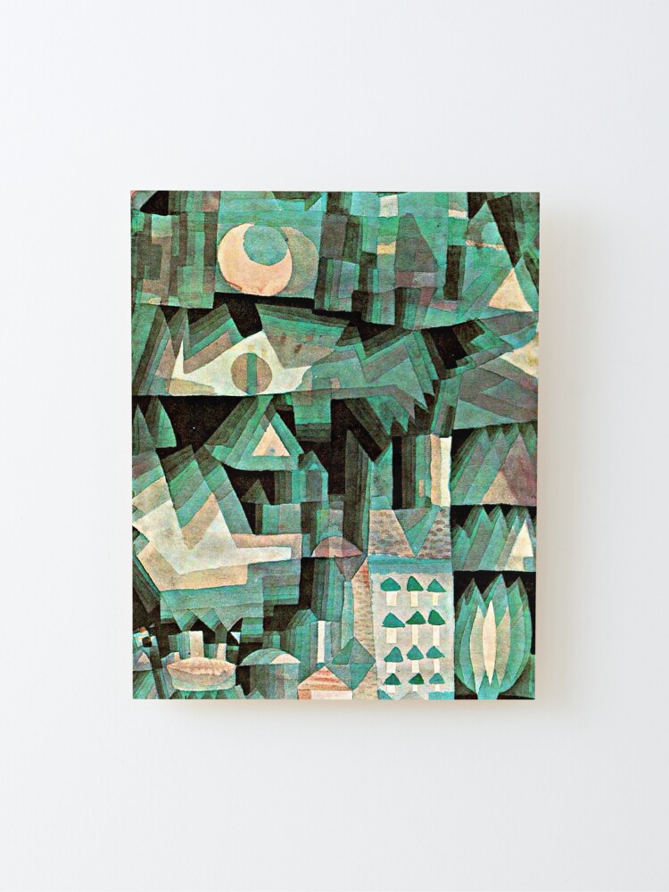 Alternate view of Klee - Dream City, abstract artwork Mounted Print