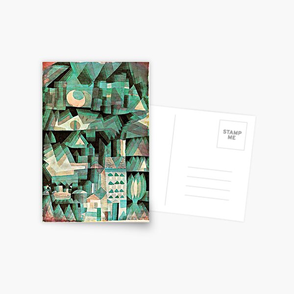 Klee - Dream City, abstract artwork Postcard