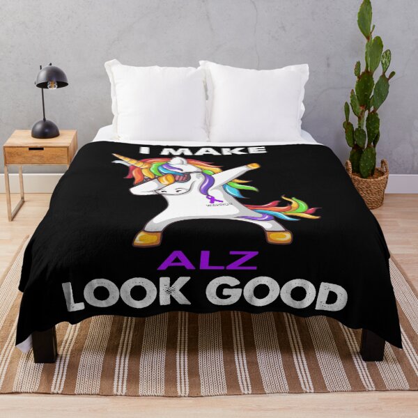 Item preview, I Make ALZ Look Good Cute Unicorn Dabbing ALZ Warrior designed and sold by heppenp.