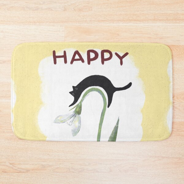 Item preview, Happy Spring! Cat and Snowdrop  designed and sold by veromarstars.