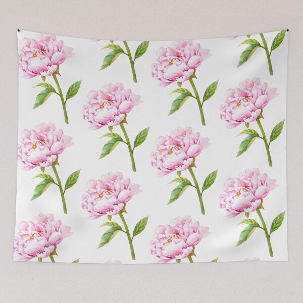 Item preview, Soft pink peony flower watercolor painting designed and sold by fengyuhao.