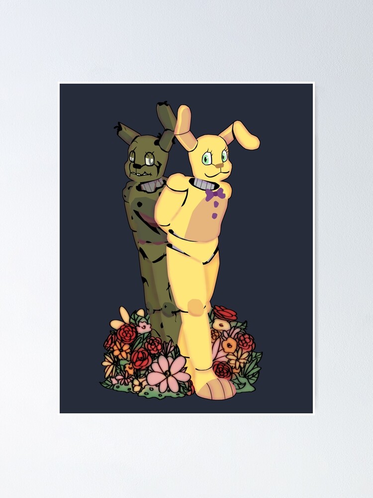 Into the Pit but it's Springtrap REMASTERED Art Print for Sale by