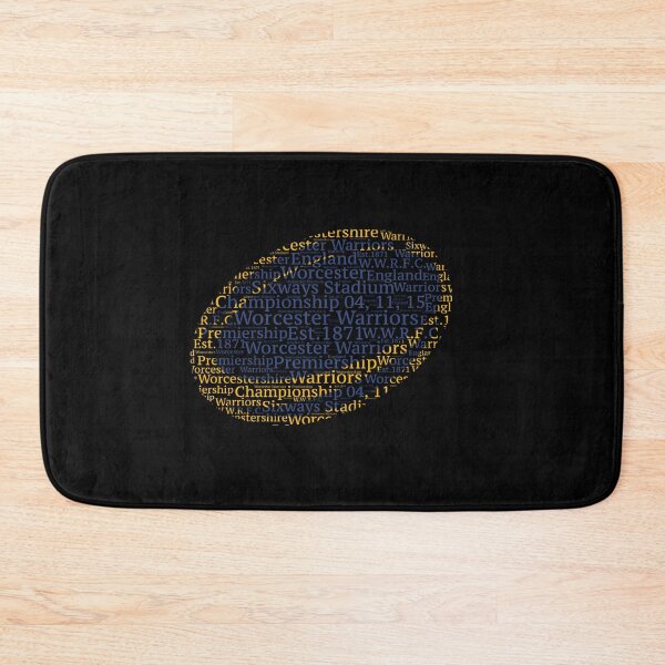 Item preview, Worcester English Rugby Union Gift Warriors Fan Word Art Ball designed and sold by ScrumAllYeFaith.