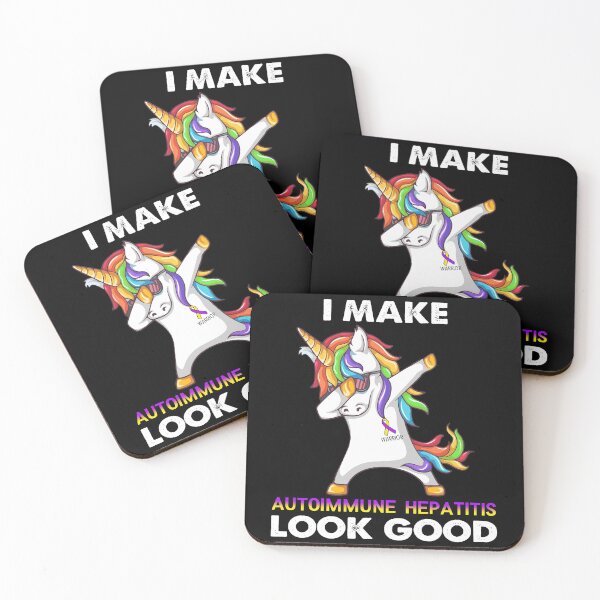 Item preview, I Make Autoimmune Hepatitis Look Good Cute Unicorn Dabbing Autoimmune Hepatitis Warrior designed and sold by heppenp.
