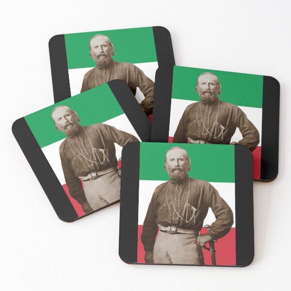 Item preview, Giuseppe Garibaldi with Italian Flag designed and sold by History Merch!.
