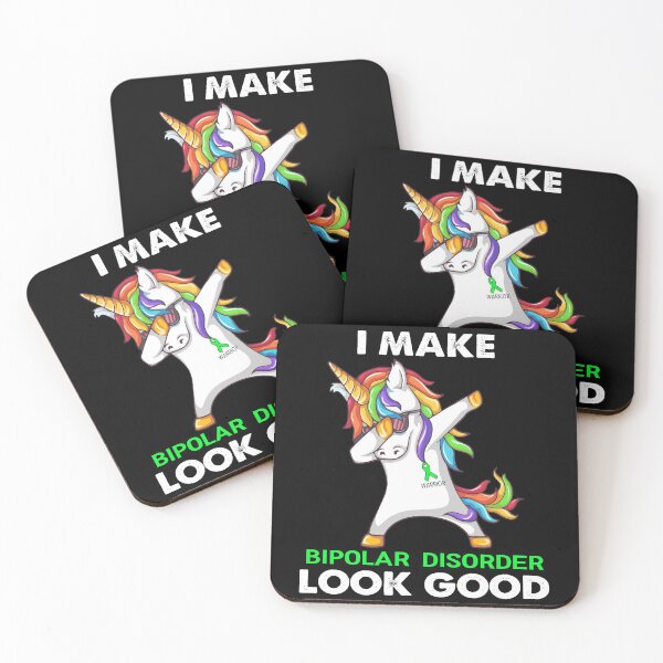 Item preview, I Make Bipolar Disorder Look Good Cute Unicorn Dabbing Bipolar Disorder Warrior designed and sold by heppenp.