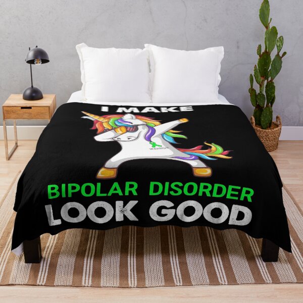 Item preview, I Make Bipolar Disorder Look Good Cute Unicorn Dabbing Bipolar Disorder Warrior designed and sold by heppenp.