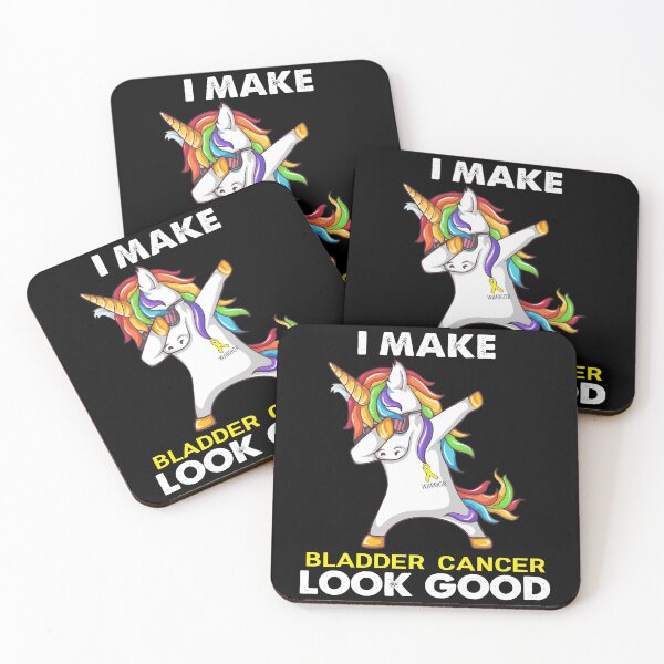 Item preview, I Make Bladder Cancer Look Good Cute Unicorn Dabbing Bladder Cancer Warrior designed and sold by heppenp.