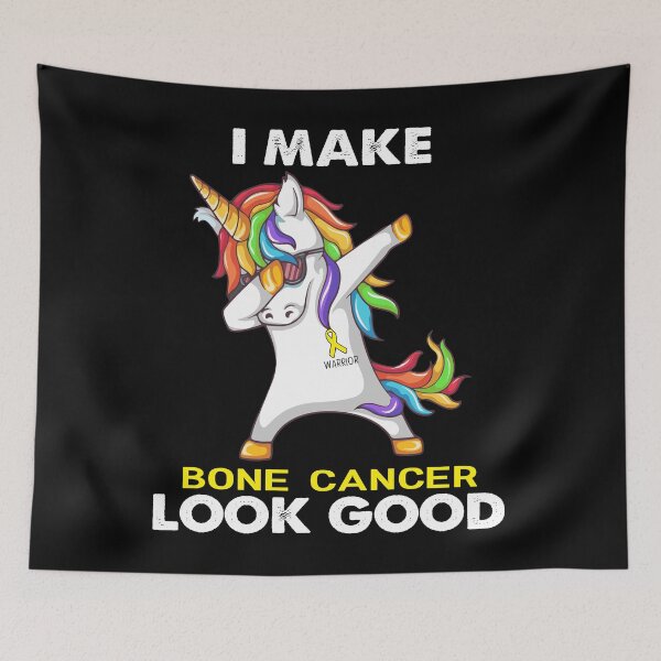 Item preview, I Make Bone Cancer Look Good Cute Unicorn Dabbing Bone Cancer Warrior designed and sold by heppenp.