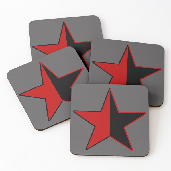 Item preview, Red And Black Star - AnCom, Anarchist, Socialist, Leftist, Communist, Libertarian Socialist designed and sold by SpaceDogLaika.