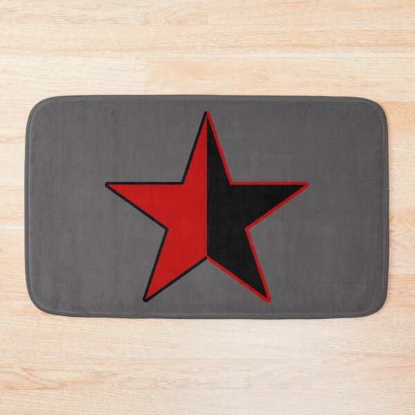 Item preview, Red And Black Star - AnCom, Anarchist, Socialist, Leftist, Communist, Libertarian Socialist designed and sold by SpaceDogLaika.