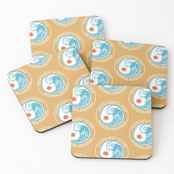 Item preview, Assateague Island National Seashore Beach, Maryland Retro MD Ocean Crashing Wave designed and sold by palmettodigital.